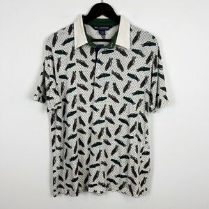 Vintage Van Heusen Men's Golf Novelty Print Polo Size X-Large